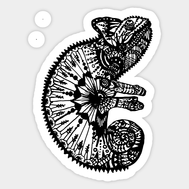 Chameleon Sticker by mervy